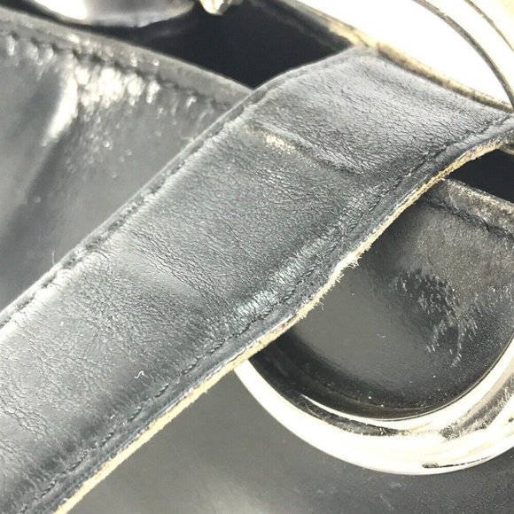 CARTIER Leopard print PANTHERE Shoulder Bag Leather Black/Silver - Picture 5 of 16